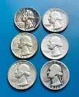 1964 Washington Quarters, Set of 6
