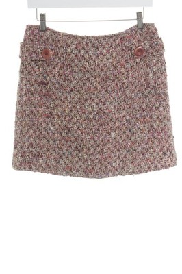 SO MARILYN Minirock Damen Rock Gr. DE 38 creme-violett-hellrot klassischer Stil