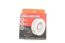 Wotec Double Sided Tape Extra Thick Heavy Duty Clear No Residue 1.18in x 160in