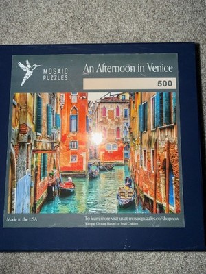 Mosaic Wooden Jigsaw Puzzle  An Afternoon In Venice 250 pieces used once