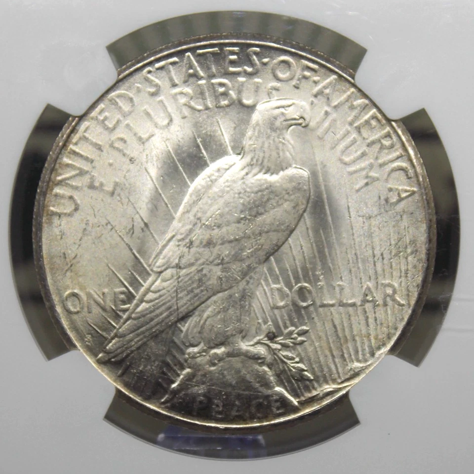 1925 "S" Morgan SILVER Dollar $1 NGC MS62 #014 Unc Uncirculated ECC&C, Inc. - Image 2 of 4