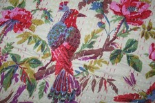 Indian Kantha Quilt Cotton Handmade Bedspreads Throw Blanket Twin Coverlet Decor
