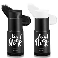 Spooktacular Creations 2 PCS Halloween Makeup Face Body Paint Kit White Black