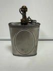 VINTAGE MILITARY ARMY FLASK W / CAP CHAIN WW2 OILER OIL CAN good Condition ￼