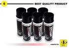 6 X Stone Guard Black Spray Paint Stone Chip 500ml Aerosol Stonechip Airosol