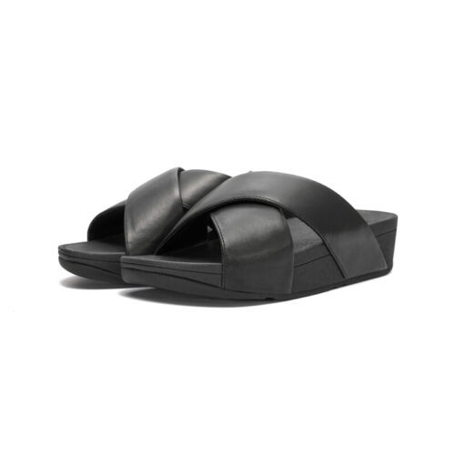 Zapatillas Fitflop Mujer Cuero Correas Cruzadas Sandalias Mules Playa Plataforma Zapatos - Imagen 25 de 39