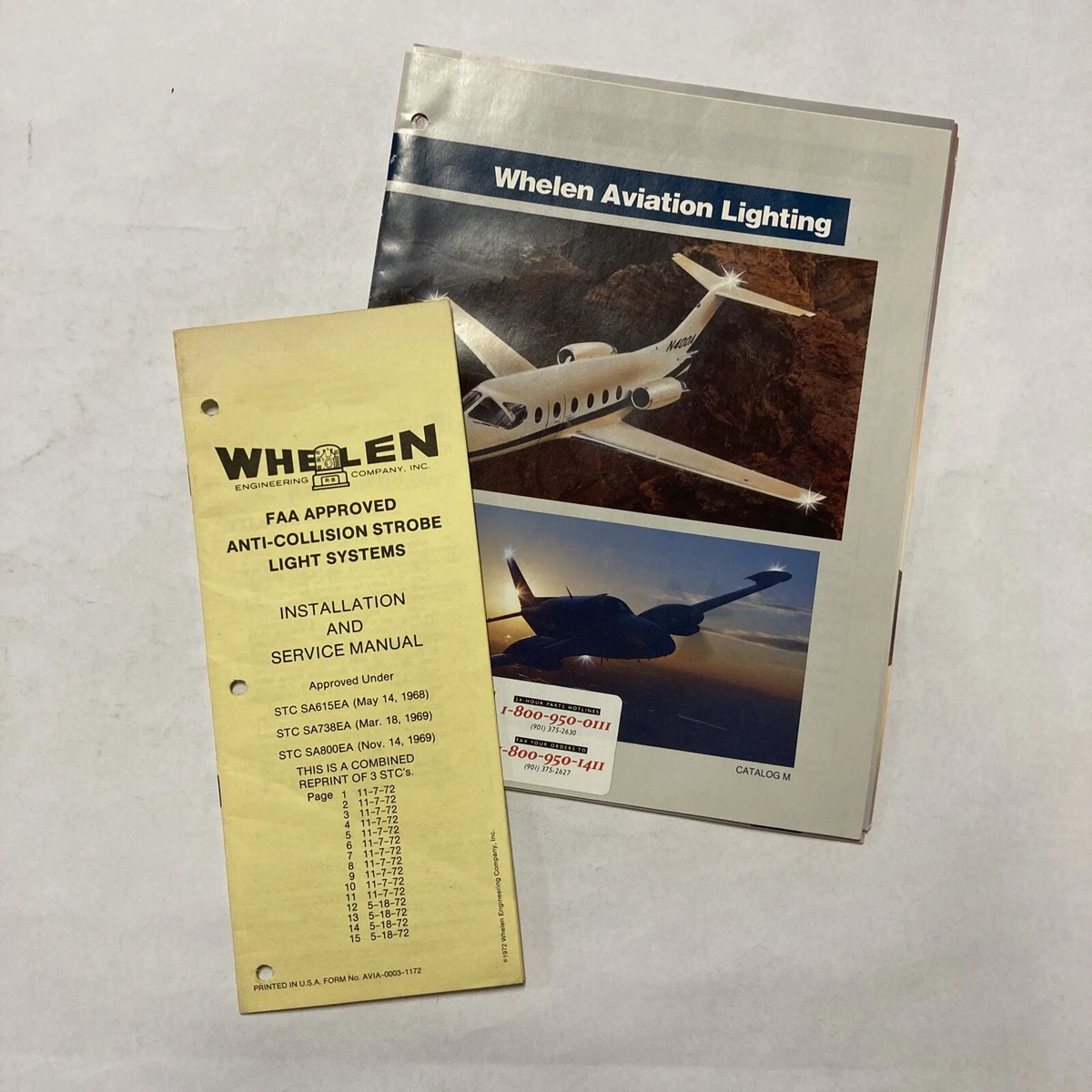 Whelen Engineering Co. Aviation Lighting Catalog Strobe Light