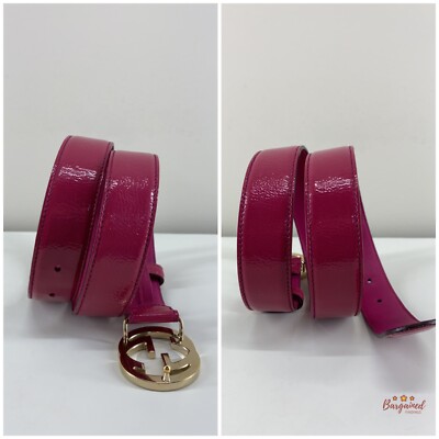Authentic GUCCI Pink Rose Coated Calfskin Leather GG  display picture 3