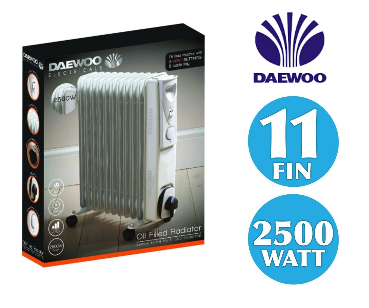 2.5KW 11 FIN ELECTRIC OIL FILLED RADIATOR PORTABLE ELECTRIC HEATER  THERMOSTAT | eBay