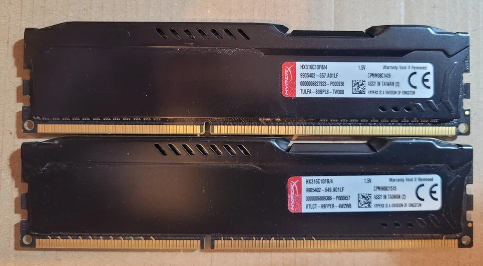 HyperX FURY 8gb kit DDR3-1600 (2 x 4gb) - Image 2 of 2