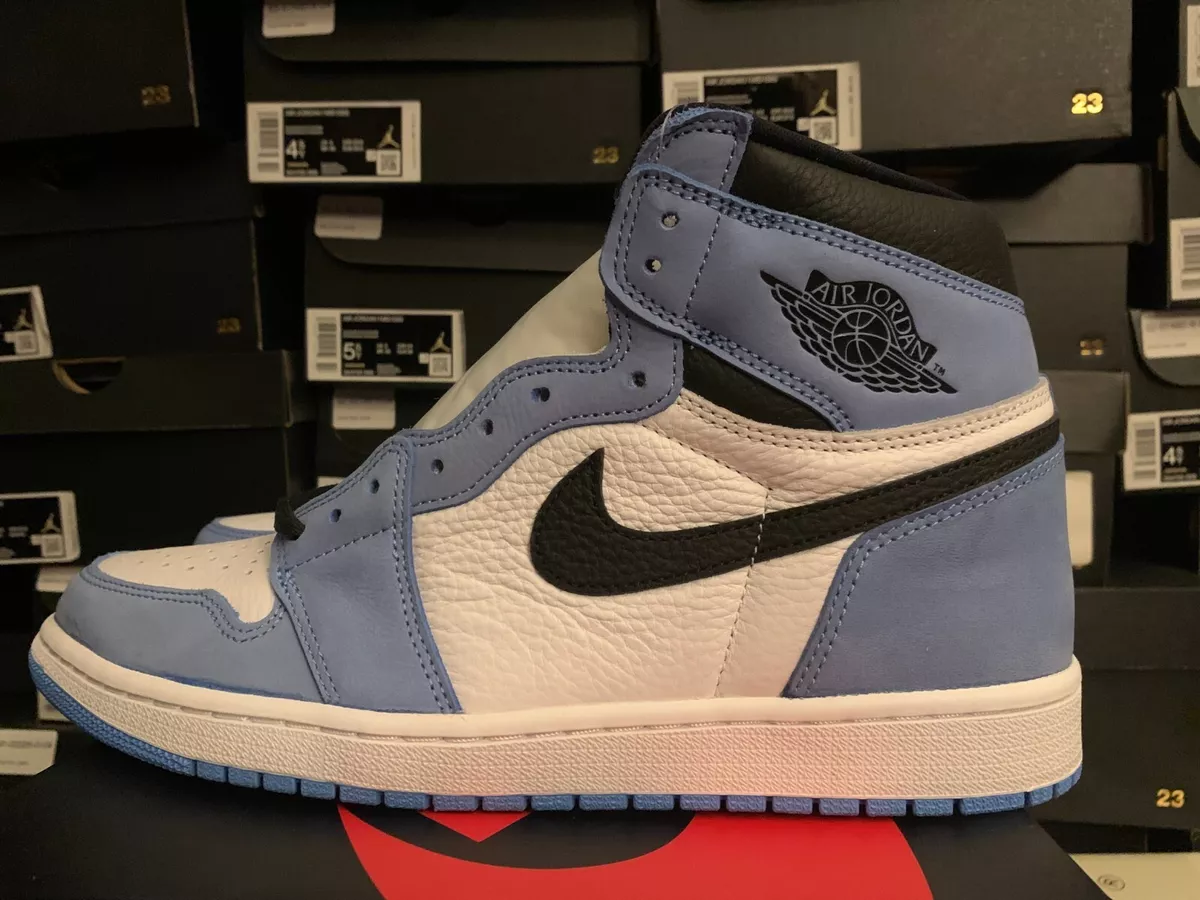 NEW Nike Air Jordan 1 University Blue 11 High UNC 4 555088-134 chicago white og