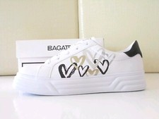 BAGATT scarpe donna sneaker platform D31-ADP02-5050 pelle PU White/Black n39 €80
