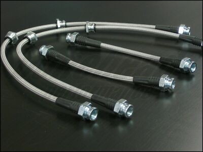 Techna-Fit Stainless Steel Braided Brake Lines for 90-96 Nissan