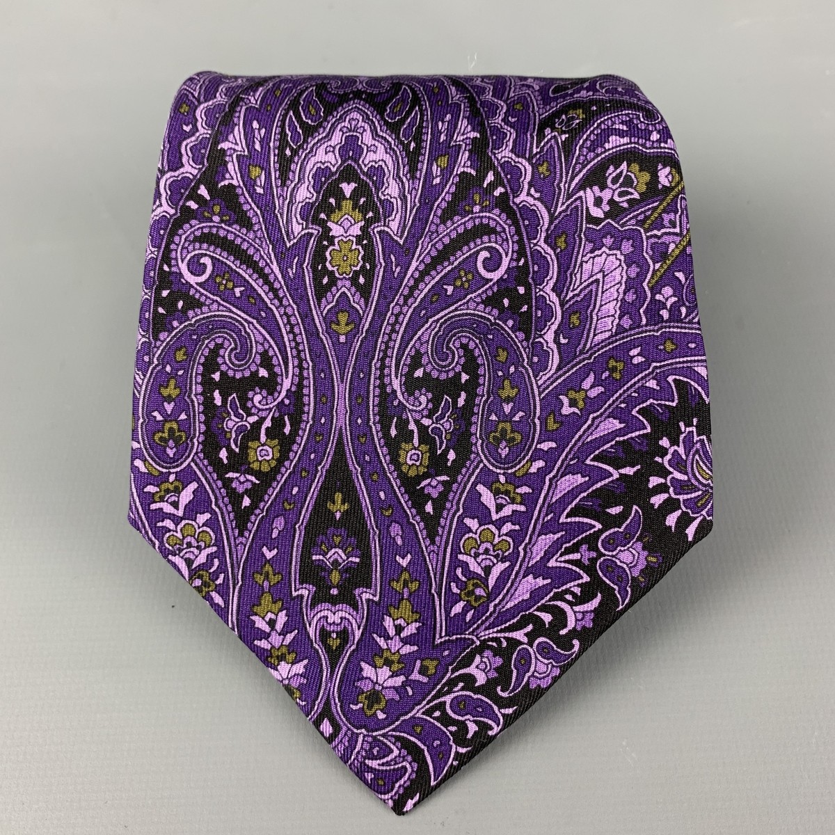 オーダー PINK Purple Black Paisley Silk Tie | eBay