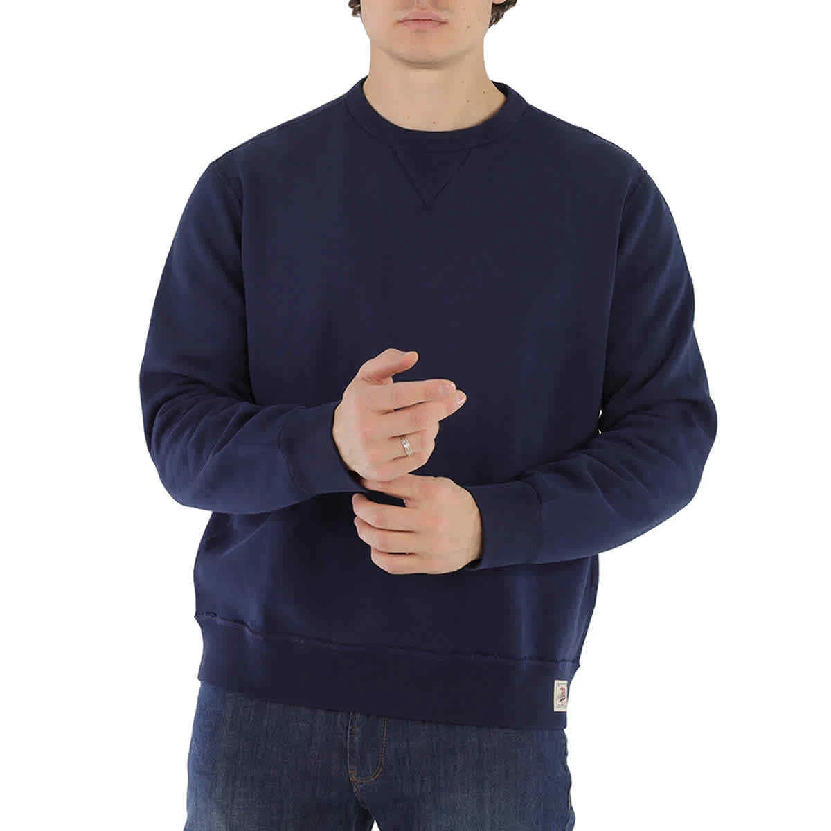 Polo Ralph Lauren Men s Navy Vintage Plain Felpe Long Sleeve