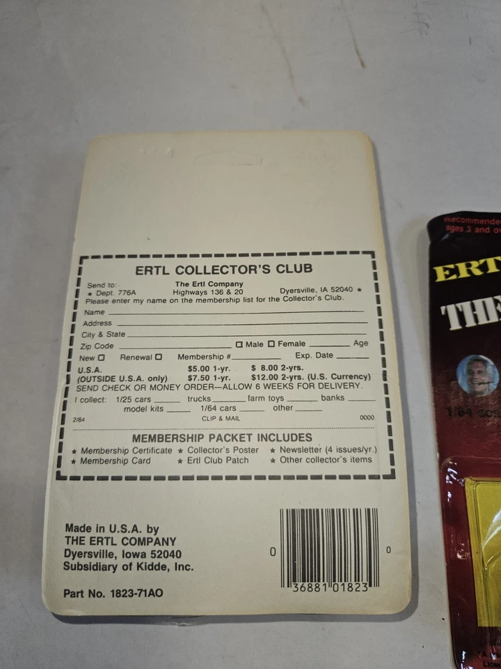 ERTL 1823 - The A Team Van Unpunched - 1/64 Scale W/Clamshell Case Blems - Image 2 of 4