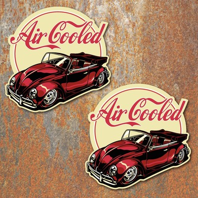 ADESIVI Beetle Retrò 100mm VINTAGE DUB Decalcomania Bug