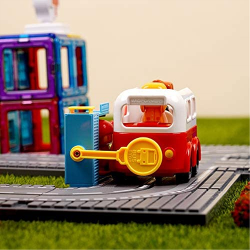 Magformers City 16 Piece Bus Track Set New Kids Childrens Toy - Picture 4 of 7