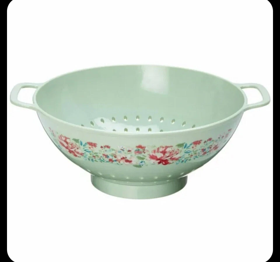 PIONEER WOMAN MELAMINE COLANDER SET OF 2 (1 & 3 QUART SIZE) STRAINER ..NEW - Image 3 of 4