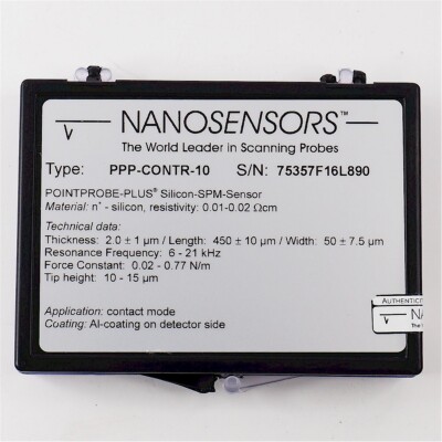 *8 PROBES!* NANOSENSORS Atomic Force Microscopy Probes PPP-CONTR-10