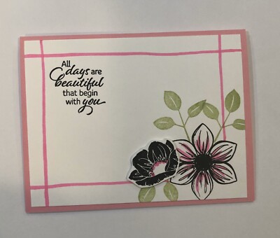 Card Set Of 4 Stampin Up Any Occasion, Floral Essence, Flowers | eBay