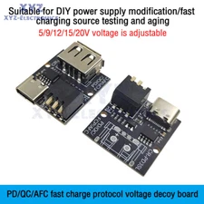 PD/QC/AFC Fast Charge Protocol Decoy Trigger Module Support 9V 12V 15V 20V