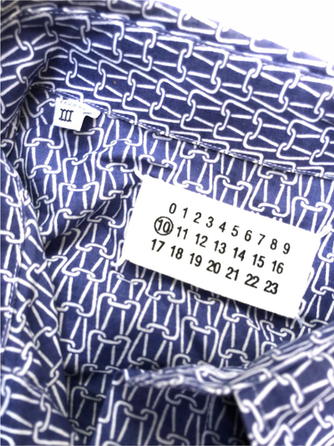 Martin Margiela SS 2007 Men Purple - Navy Shirt Size III Medium - Picture 4 of 5