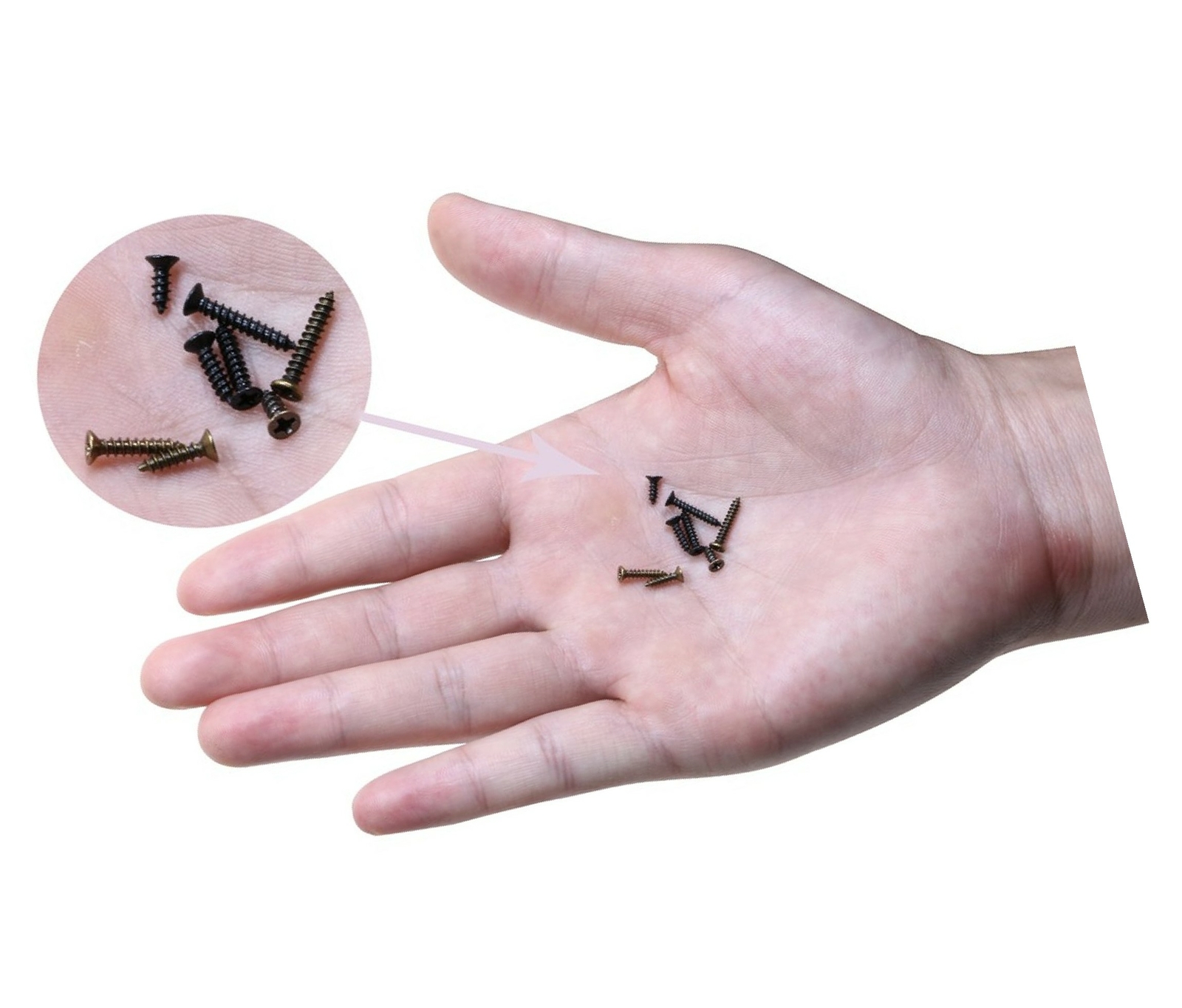 Mini Skater M2 Cross Flat Head Tapping Microscrews Black Oxide Tiny