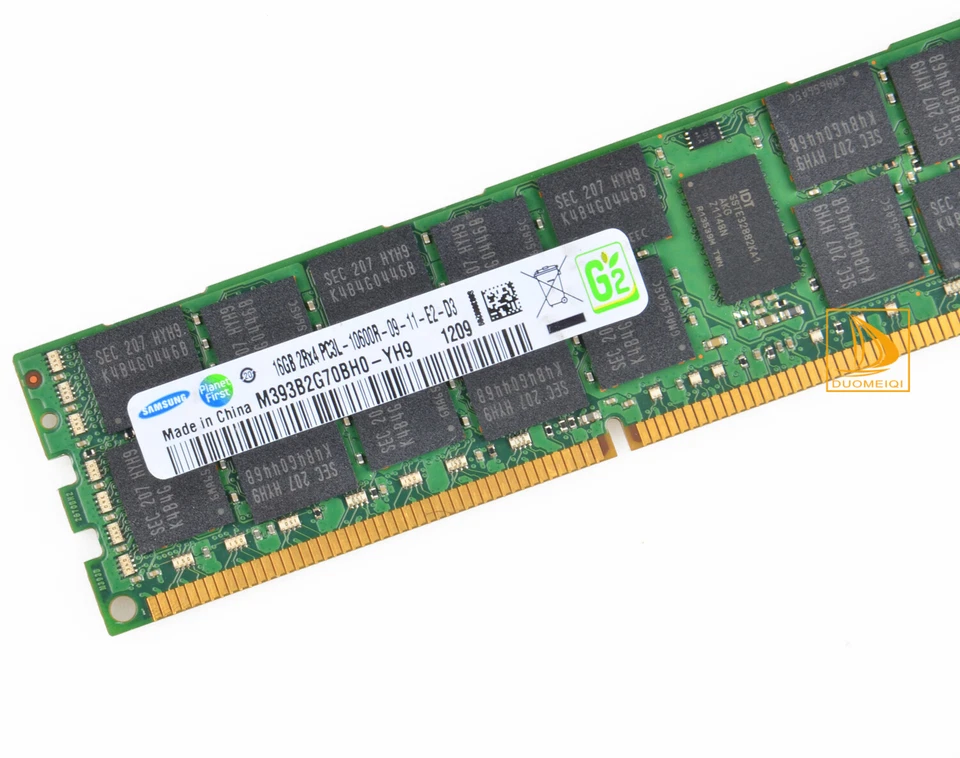 Samsung 2x 16GB 2RX4 PC3L-10600R DDR3L-1333MHz CL9 ECC REG Server RAM Memory &D7 - Image 4 of 4