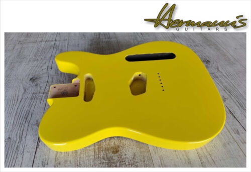 Tele Erle Body / Tele Alder Body, Finish High Gloss Graffity Yellow - Bild 2 von 8