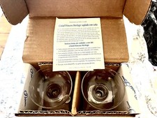 Two Princess House HERITAGE Pure Crystal Handblown Candlestick Holders. NIB