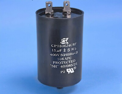 SK 10KAFC Motor Start Run Capacitor CP1506J4CRF 15uF 400Vac 5% Protected