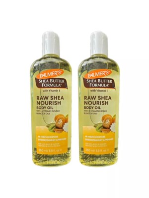 2 x Palmer's Sheabutter Formel mit Vitamin E - rohes Shea pflegt Körperöl.