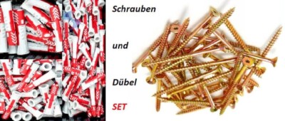 Fischer DuoPower DÜBEL und Torx SCHRAUBEN 5mm 6mm 8mm 10mm Set Sortiment