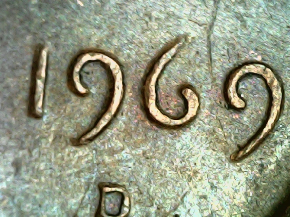 1969-D Lincoln Penny No FG -Floating Roof- Rpm-Ddo-Ddr - Image 4 of 4