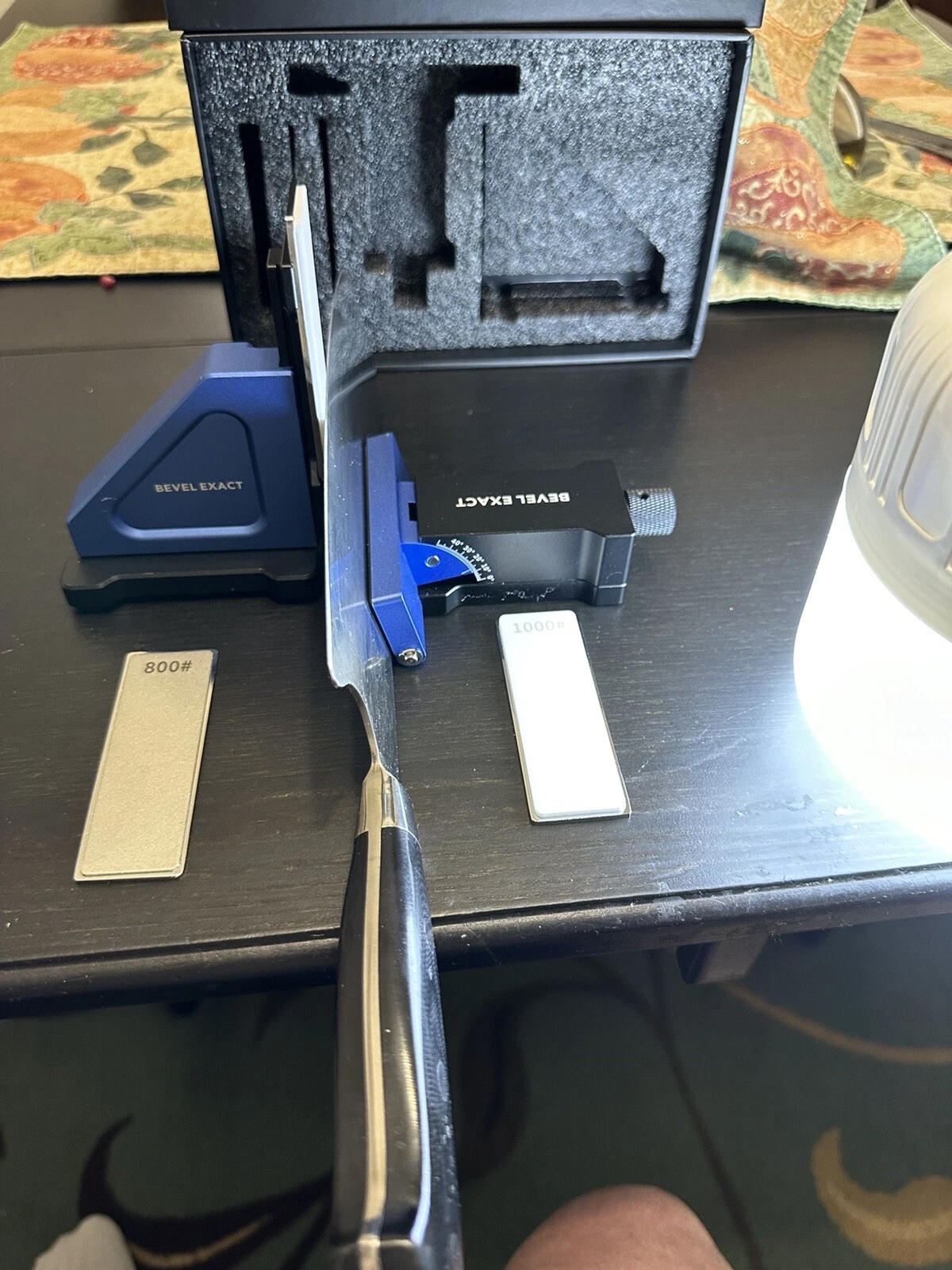 Knife Sharpener -unique Adj. Match Any Cutting Angle-Industrial Quality +FREE G