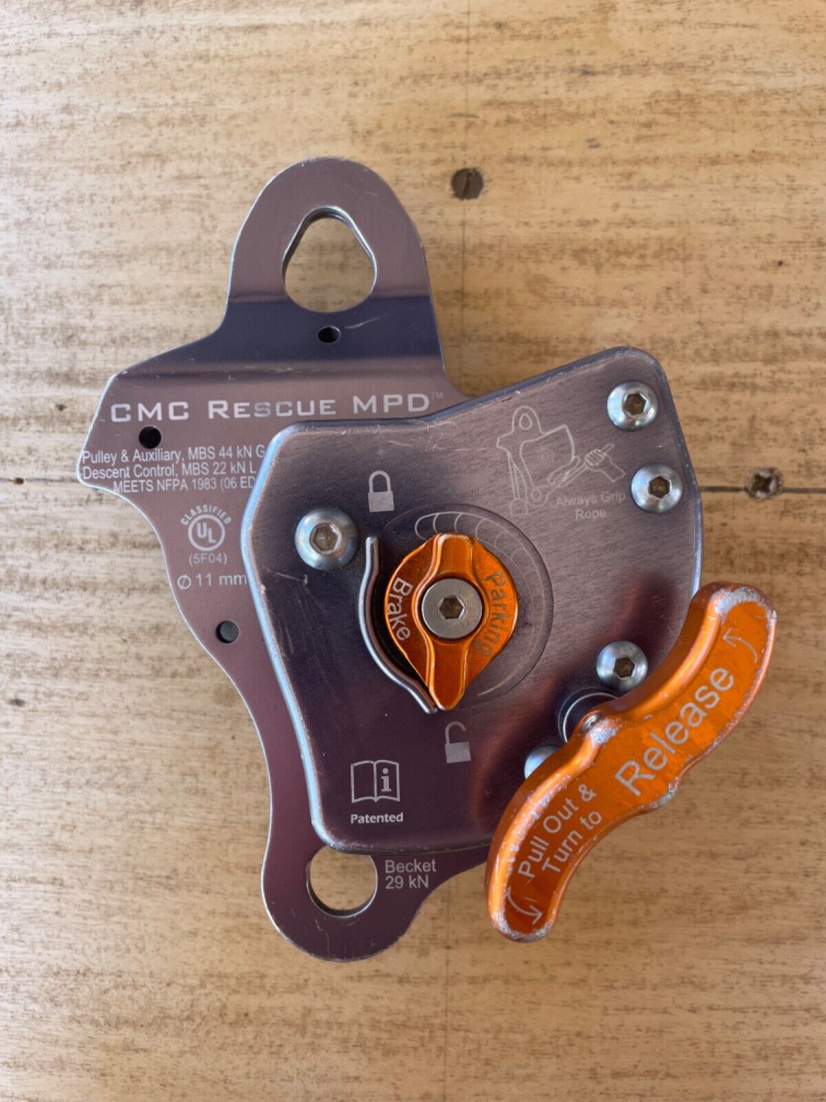 Rock Exotica CMC Rescue MPD, belay, 11 mm, used 
