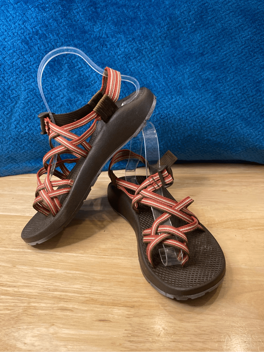 Chaco ZX2 brown red strappy active sandals | eBay