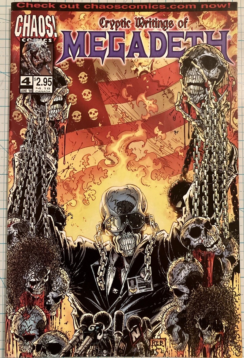 Cryptic Writings of Megadeth #4 NM High Grade 1998 Chaos! Comics