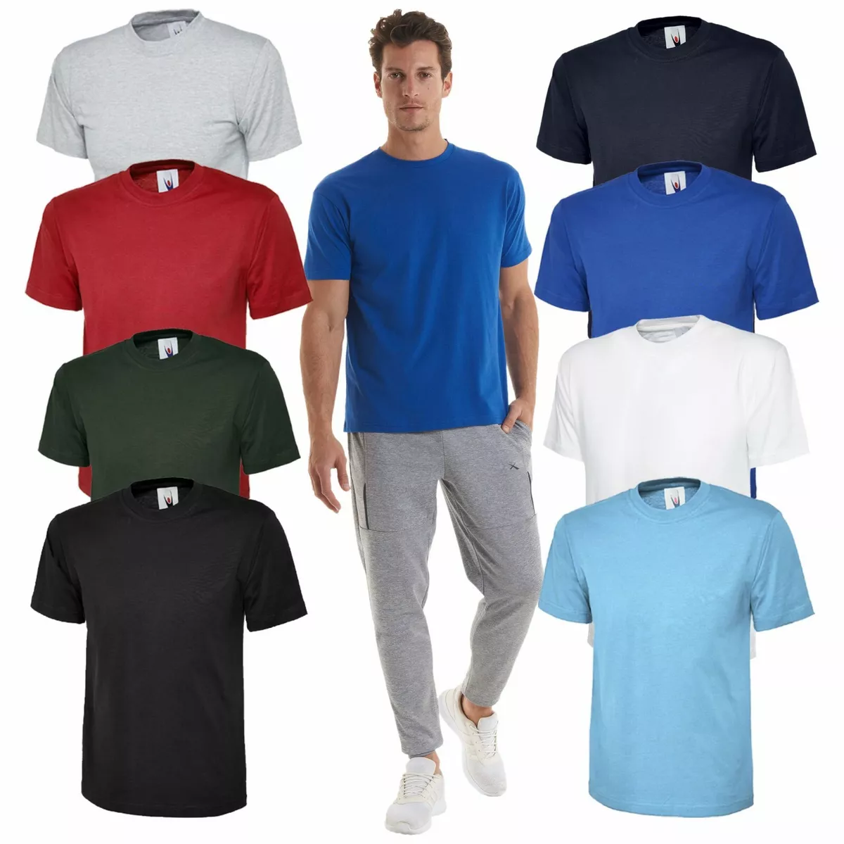 T-shirt homme manches courtes doux