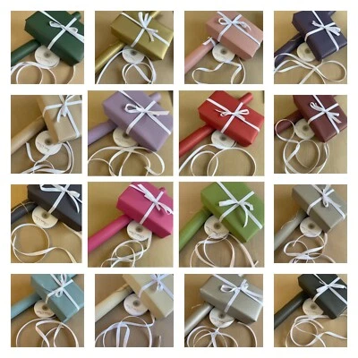 Wrapping Paper Kraft Christmas Eco Recyclable Roll Sheet Birthday Wrap Ribbon