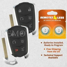2 For 2015 2016 2017 2018 2019 Cadillac Escalade Replacement Car Remote Key Fob
