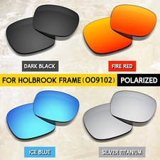 4 Pairs POLARIZED Replacement Lenses for Oakley Holbrook OO9102 Sunglasses