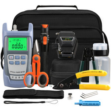Fiber optic tool kit -70~+10dBm 850nm-1625nm Power Meter Fiber Cleaver 10mw VFL 
