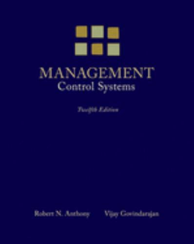 洋書 MANAGEMENT Control Systems Management Control Systems 9780073100890| eBay