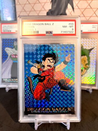 ⭐️ 1996 DRAGON BALL Z GOHAN SERIES 1 #3 PSA 8 NM-MT GRADED CARD 🔥 INSERT - Picture 1 of 2