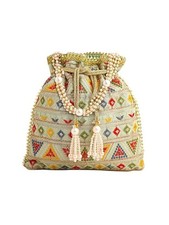 Handmade potli bag Embroidered Women Potli Bag Traditional Indian Gift pack of 1
