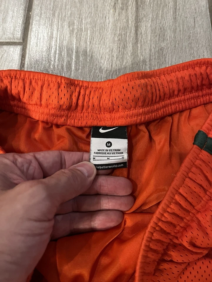 Vintage Nike University of Miami Hurricanes Player Issued Football Shorts Medium - Image 4 of 4
