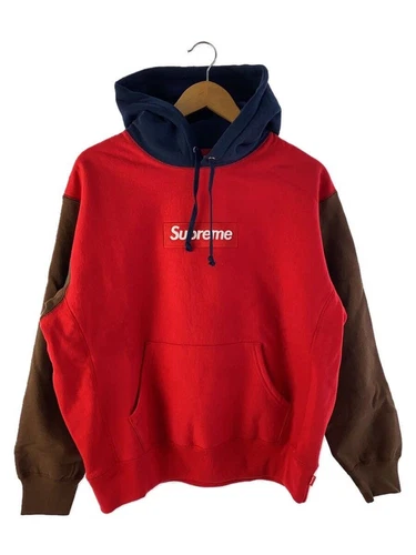Sweat à capuche Supreme S coton rouge occasion