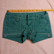 Wallflower Teal Micro Mini Shorts Women's Size 1